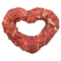 Produktbild von Trixie Denta Fun Heart Hundesnack mit Entenbrust und Rind 70 g glutenfrei und ohne Zucker