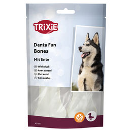 Trixie Denta Fun Kauknochen mit Rind und Ente glutenfrei 70 g - 2 x 35 g – Bild 1 von 4
