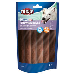 Trixie Denta Fun Kausnack für Hunde mit Kaninchen und Huhn glutenfrei und ohne Zucker 6 x 70 g - 6 x 70 g – Bild 1 von 4