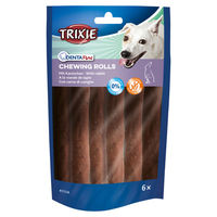 Produktbild von Trixie Denta Fun Kausnack für Hunde mit Kaninchen und Huhn glutenfrei und ohne Zucker 6 x 70 g - 6 x 70 g