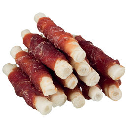 Produktbild von Trixie Denta Fun Mini-Kaurollen mit Ente und Rind glutenfrei und ohne Zucker 120 g - 120 g