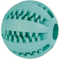 Produktbild von Trixie Denta Fun Mintfresh Hundespielzeug Baseball aus Naturkautschuk Türkis 7 cm
