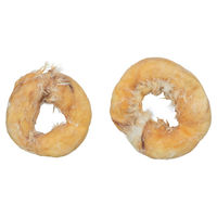 Produktbild von Trixie Denta Fun Rabbit Ring Hundesnack mit Hühnerbrust glutenfrei und ohne Zucker 50 g