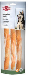 Produktbild von Trixie Denta Fun Rolls Zahnpflege-Snack mit Huhn und Rind glutenfrei und ohne Zucker 1 kg