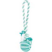 Produktbild von Trixie Denta Fun Spieltau mit Ball aus Naturkautschuk