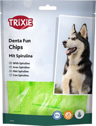 Trixie Denta Fun Spirulina Chewing Chips Zahnpflege-Snack glutenfrei und ohne Zucker 8 x 100 g – Bild 1 von 3