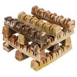 Produktbild von Trixie Denta Fun Veggie Jaw Bone Zahnpflege-Snack für Hunde vegan und glutenfrei 35 g - 100 x 35 g