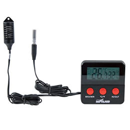 Trixie Digital-Thermo-Hygrometer mit Fernfühler für Reptilien in Schwarz aus Kunststoff - 1 Stk. – Bild 1 von 7