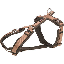 Produktbild von Trixie Dog Premium Trekkinggeschirr für Hunde Haselnuss/Karamell Braun Polyester Größe M-L