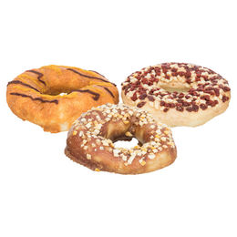 Produktbild von Trixie Donut Kausnack für Hunde mit Rind, Ente, Kabeljau und Huhn 500 g - 50 x 100 g