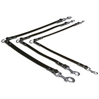 Produktbild von Trixie Doppelleine Leder Schwarz S-M 30 cm 13 mm