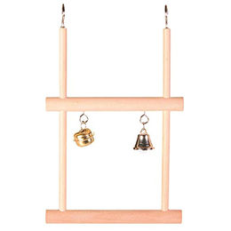 Produktbild von Trixie Doppelte Trapezschaukel aus Holz für Vögel und Papageien