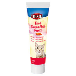 Produktbild von Trixie Duo Smoothie Katzen Paste zur Unterstützung der Verdauung und gegen Haarballen 100 g - 6 x 100 g