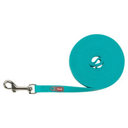 Trixie Easy Life Schleppleine aus Biothane wasserabweisend Blau Türkis Größe S-M – Bild 1 von 1