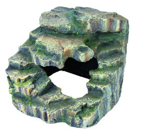 Trixie Eck-Fels mit Höhle und Plattform Regenwald aus Kunstharz 19 x 17 x 17 cm – Bild 1 von 4