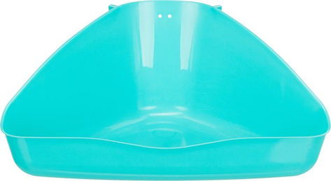 Produktbild von Trixie Ecktoilette aus Kunststoff für Kleintiere wie Hamster Meerschweinchen und Kaninchen 36 x 30 x 21 cm - 1 Stk.