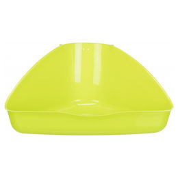 Trixie Ecktoilette für Kaninchen aus Kunststoff in Grün 45 x 21 x 30/30 cm – Bild 1 von 5