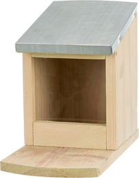 Trixie Eichhörnchenhaus aus Holz mit Metalldach in Natur und Silber – Bild 1 von 4