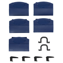 Produktbild von Trixie Ersatz-Griff und Ersatz-Klammern für Hundetransportbox Capri 3 Open Top in Blau aus Kunststoff