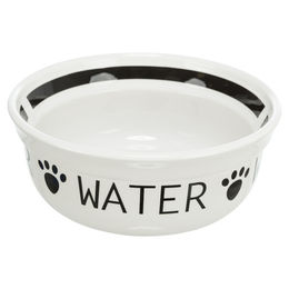 Produktbild von Trixie Ersatz-Keramiknapf Water für Eat on Feet Napf-Set in Weiß/Schwarz