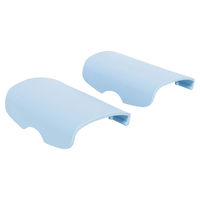 Produktbild von Trixie Ersatz-Klammernset für Katzentoilette Berto in Pastellblau aus Kunststoff 2er Pack