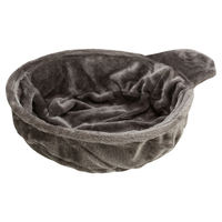 Produktbild von Trixie Ersatz-Kuschelsack rund aus Plüsch für Kratzbaum Madrid in Grau