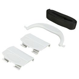 Produktbild von Trixie Ersatz-Set aus Klammern, Schultergurt und Griff in Hellgrau für Transportbox Midi-Capri Nager aus Kunststoff
