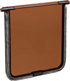 Trixie Ersatzklappe für Katzen Freilauftür mit Tunnel Braun 14,7 x 15,8 cm – Bild 1 von 2