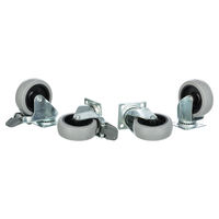 Produktbild von Trixie Ersatzrollen für Transportboxen in Silber und Grau aus Gummi