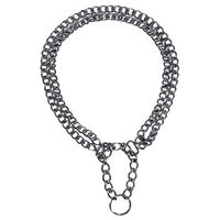 Produktbild von TRIXIE Erziehungshalsband Zug-Stopp Kettenhalsband zweireihig für Hunde Silber Edelstahl 45 cm - 1 Stk.