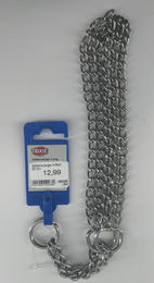 Trixie Erziehungshalsband Zug-Stopp Kettenwürger dreireihig für große bis sehr große Hunde Silber 60 cm - 1 Stk. – Bild 1 von 3