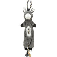 Produktbild von Trixie Esel Hundespielzeug aus Plüsch mit Sound 66 cm Grau - 66 cm