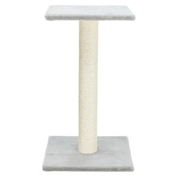 Trixie Espejo Kratzbaum für Katzen aus Plüsch und Sisal in Grau, 69 cm – Bild 1 von 2