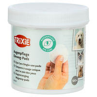 Produktbild von Trixie Eye Care Augenpflege Einweg-Pads mit Aloe Vera und Provitamin B5 für Hunde, Katzen und Kleintiere 100 Stück - 100 Stk.