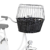 Produktbild von Trixie Fahrradkorb aus Weide mit Gitter in Schwarz