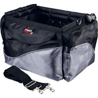 Produktbild von Trixie Fahrradkorb Friends on Tour de Luxe aus Nylon für kleine Hunde in Grau L 41 x B 26 x H 26 cm