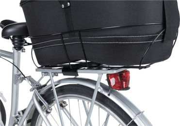 TRIXIE Fahrradkorb Long für Hunde aus Kunststoff in Schwarz Größe L – Bild 1 von 13