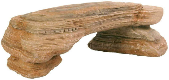 Trixie Felsplateau Aquariendekoration und Terrariendeko in Sandstein-Optik aus Polyesterharz 29 x 14 x 9 cm – Bild 1 von 4