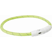 Produktbild von Trixie Flash Leuchtring USB aus Nylon Grün Größe M-L - 45 cm