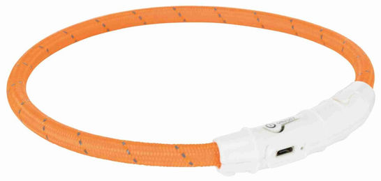 Trixie Flash Leuchtring USB Orange XS-S für kleine Hunde - 1 Stk. – Bild 1 von 13