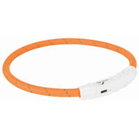 Produktbild von Trixie Flash Leuchtring USB Orange XS-S für kleine Hunde - 1 Stk.