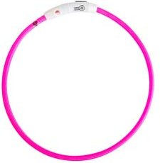 Trixie Flash Leuchtring USB Pink für Hunde Größe M-L - 45 cm – Bild 1 von 2