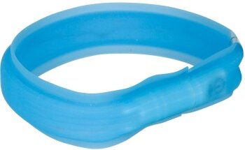 Trixie Flash USB Leuchthalsband für Hunde Blau Größe M-L 50 cm 30 mm - 1 Stk. – Bild 1 von 5