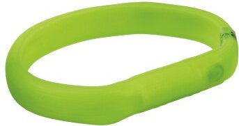 TRIXIE Flash USB Leuchthalsband für Hunde grün M-L 50 cm 18 mm - 1 Stk. – Bild 1 von 5