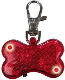 Trixie Flasher Glänzender Anhänger für Hunde in Rot 4,5x3 cm – Bild 1 von 4