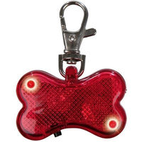 Produktbild von Trixie Flasher Glänzender Anhänger für Hunde in Rot 4,5x3 cm