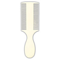 Produktbild von Trixie Floh- und Läusekamm mit Griff aus Kunststoff in Beige für alle Tiergrößen