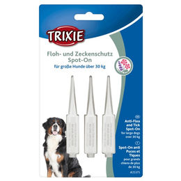 Trixie Floh- und Zeckenschutz Spot-On für Hunde großer Rassen über 30 kg - 3 x 5 ml – Bild 1 von 3