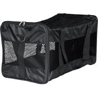 Produktbild von Trixie Friends on Tour Tragetasche Ryan Transportbox für kleine Rassen aus Polyester Schwarz L 54 x B 30 x H 30 cm