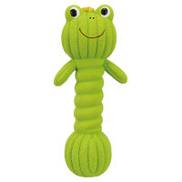 Produktbild von Trixie Frosch-Hantel Hundespielzeug aus Gummi in Grün